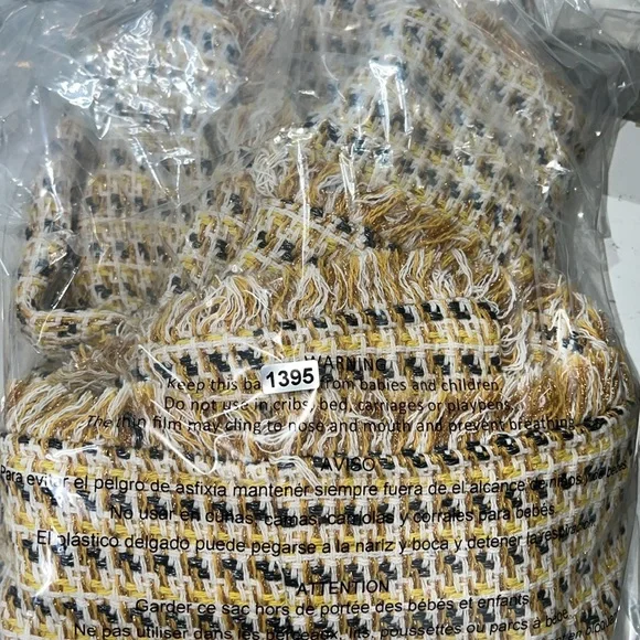 Lulu’s Boss Girl Yellow Multi Tweed Jacket Medium - Picture 15 of 15